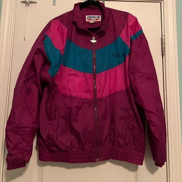 Retro Athletic Wear, Vintage 1990s Jordache Sport Windbreaker, Size M - Picture 1 of 6